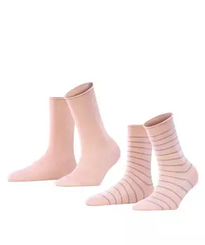Носки Happy Stripe, 2 пары Falke, розовый