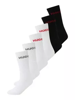 Носки HUGO Socks, черный/белый