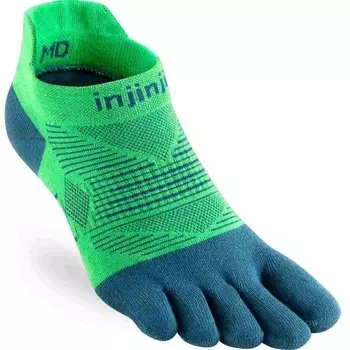 Носки Injinji Lightweight No Show, зеленый