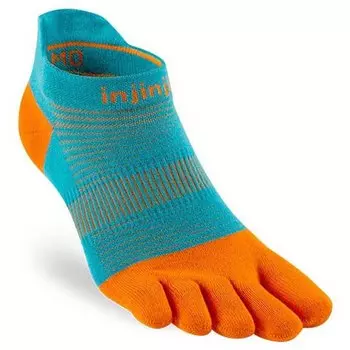 Носки Injinji Run Lightweight No-Show, оранжевый