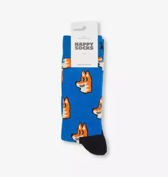Носки из смеси хлопка и фокса Happy Socks, синий