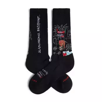 Носки Jimmy Lion Athletic Basquiat Gem Spa crew, черный