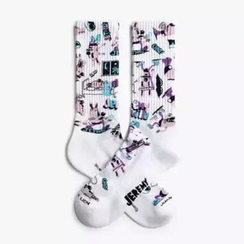 Носки Jimmy Lion Athletic Jethro Pattern long, белый