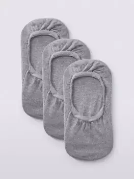 Носки John Lewis Trainer Liner 3 шт, цвет light/grey/marl