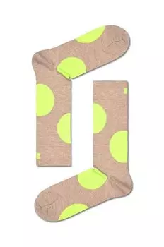 Носки Jumbo Dot Happy Socks, бежевый