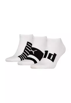 Носки-кроссовки, 3 пары, логотип PUMA, цвет White Combo