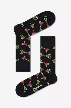 Носки Lazer Quest Happy Socks, черный