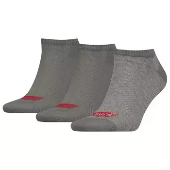 Носки Levis Batwing Logo Low 3 шт, серый