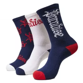 Носки Mister Tee Paradise Long 3 шт, разноцветный