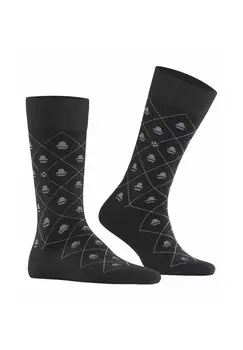 Носки MOUSTACHE Burlington, черный