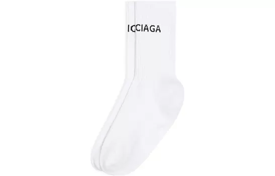 Носки мужские Balenciaga выше колена, белый