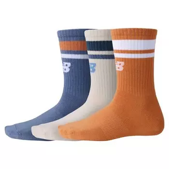 Носки New Balance Essentials Line Midcalf 3 шт, разноцветный