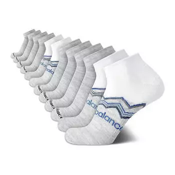 Носки New Balance Men's Athletic Arch Compression (12 пар), серый