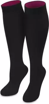 Носки normani 1 шт Kniestrmpfe Bi Color, цвет Schwarz/Beere