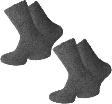 Носки normani 2 шт Kuschel fr Damen und Herren, антрацит