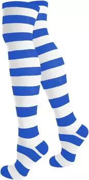 Носки normani Overknees breite Ringel, белый