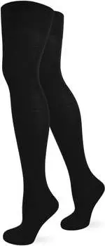 Носки normani Overknees einfarbig, черный