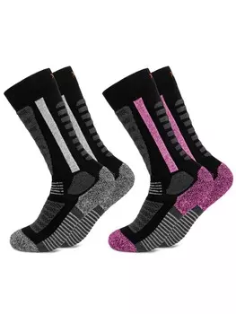 Носки Occulto 2er Pack Skisocken Charlie, цвет Pink-Schwarz