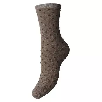 Носки Pieces Sebby Glitter 17094859 Long, коричневый