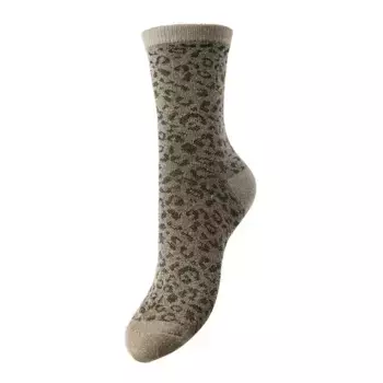 Носки Pieces Sebby Glitter Long Aop long, серый