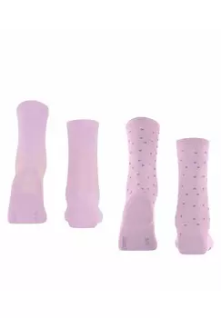 Носки Playful Dot 2-Pack with pattern Esprit, сиреневый