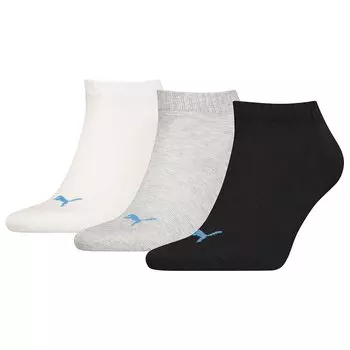 Носки Puma Plain Quarter short 3 шт, разноцветный