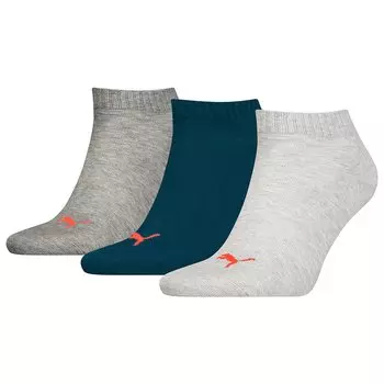 Носки Puma Plain Quarter short 3 шт, разноцветный