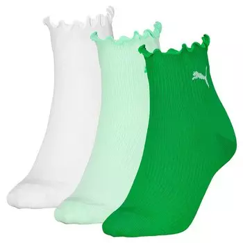 Носки Puma Ruffle 3 Units Quarter short 3 шт, разноцветный