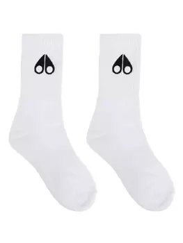 Носки с логотипом Moose Knuckles, белый