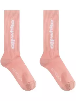 Носки с логотипом Off-White Kids, розовый