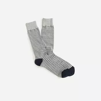 Носки с микрополосками J.Crew, синий