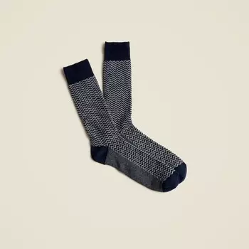 Носки с зигзагом J.Crew, серый