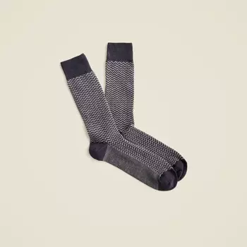 Носки с зигзагом J.Crew, серый
