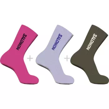 Носки Salomon Everyday crew 3 pairs, разноцветный