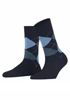 Носки SENSITIVE ARGYLE FALKE, синий