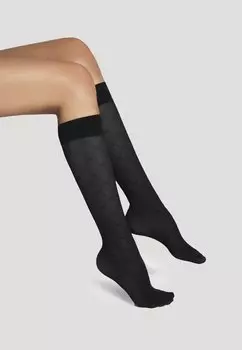 Носки SHEER PATTERN Wolford, черный