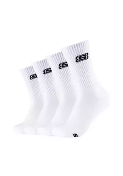Носки skechers теннисные носки 8 шт белый, белый