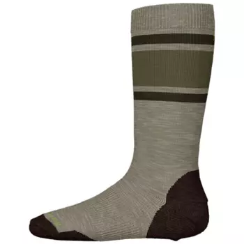 Носки Smartwool Wintersport Full Cushion Stripe для больших детей, зеленый/фиолетовый
