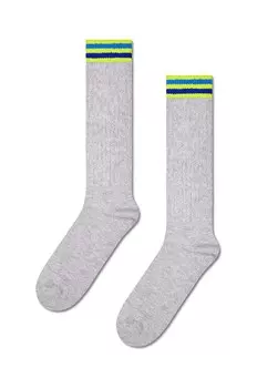 Носки Sneaker Slouch Happy Socks, серый