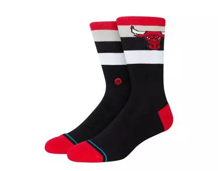 Носки Stance x NBA Bulls ST Crew красные/черные A555C22BUL-RED