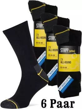 Носки STAPP Socken Yellow Allround 6 Paar 3er Pack, черный