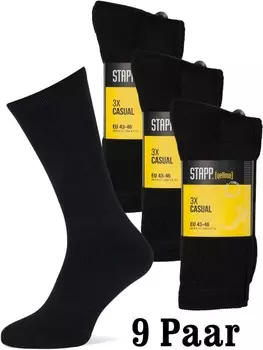 Носки STAPP Socken Yellow Casual 9 Paar - 3er Pack, черный