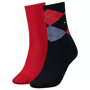 Носки Tommy Hilfiger Check 2 шт, синий