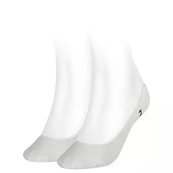 Носки Tommy Hilfiger Footie Invisible 2 шт, белый