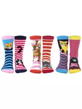 Носки United Oddsocks, цвет feline good!