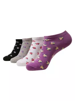 Носки Urban Classics, цвет grey+black+white+lilac
