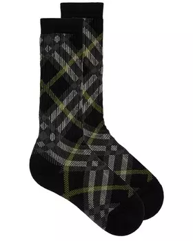 Носки в клетку Burberry, цвет Indigo IP Check