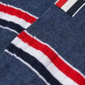 Носки в рубчатую полоску Thom Browne