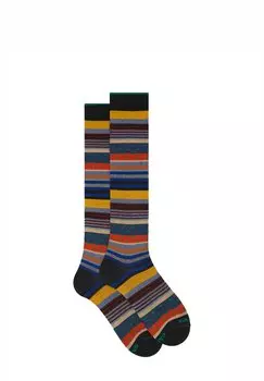 Носки WITH STRIPE PATTERN AND POLKA DOTS Gallo, серый