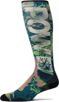 Носки выше икры с принтом Ski Zero Cushion Pow Smartwool, цвет Twilight Blue